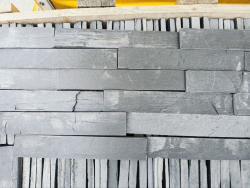 Плитка чёрная из натурального камня фасадная 30 см * 5 см, толщина 7 мм -30 мм купить в Миассе