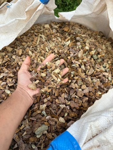 Златолит персиковый декоративная каменная крошка купить в Миассе