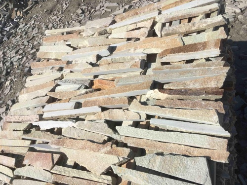 Горбушка златолит золотистый для облицовки купить в Миассе