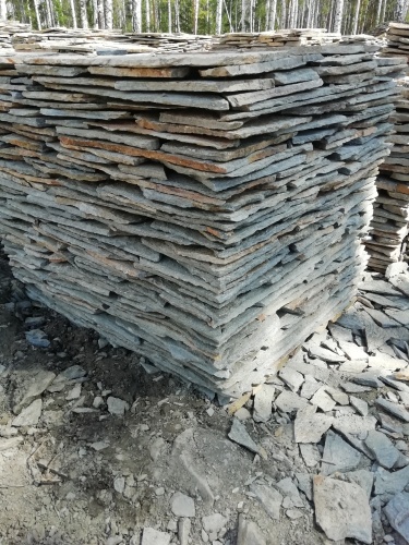 Плитняк златолит Уральский для цоколя, отмостки купить в Миассе